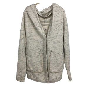 Wilfred Free Rousseau white grey heathered sweatshirt  jacket/cardigan XXS